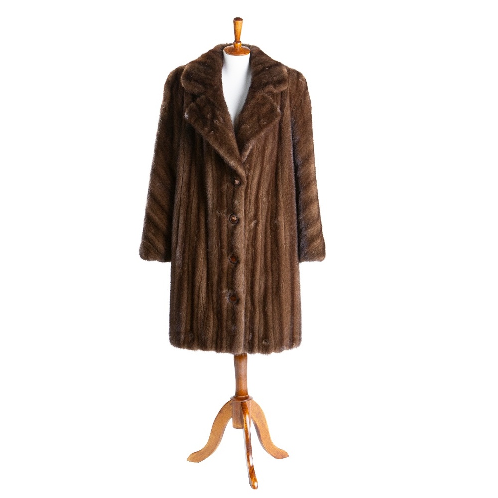 100% Mink Fur Coat